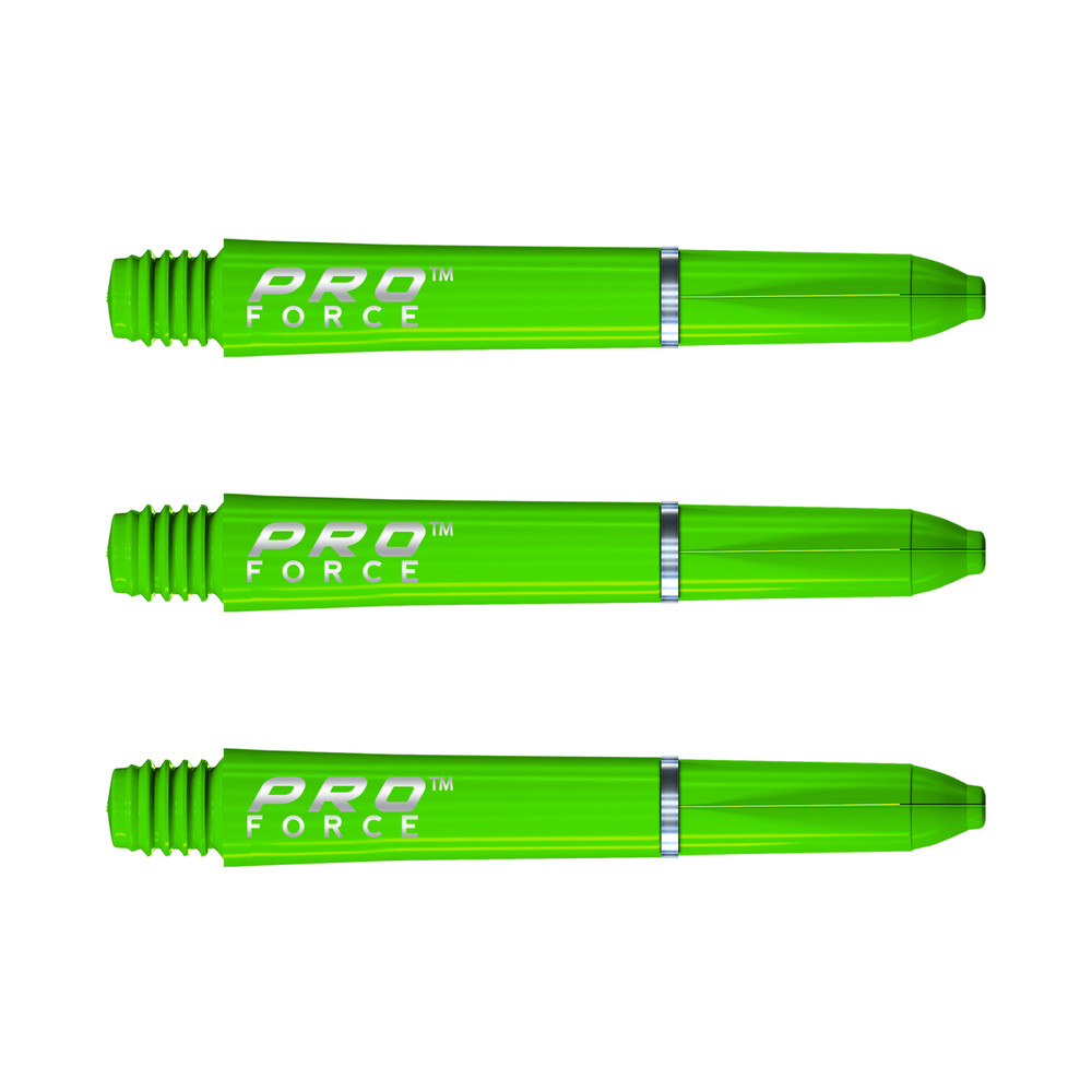 Winmau Pro-Force Dart Shafts Green - Short