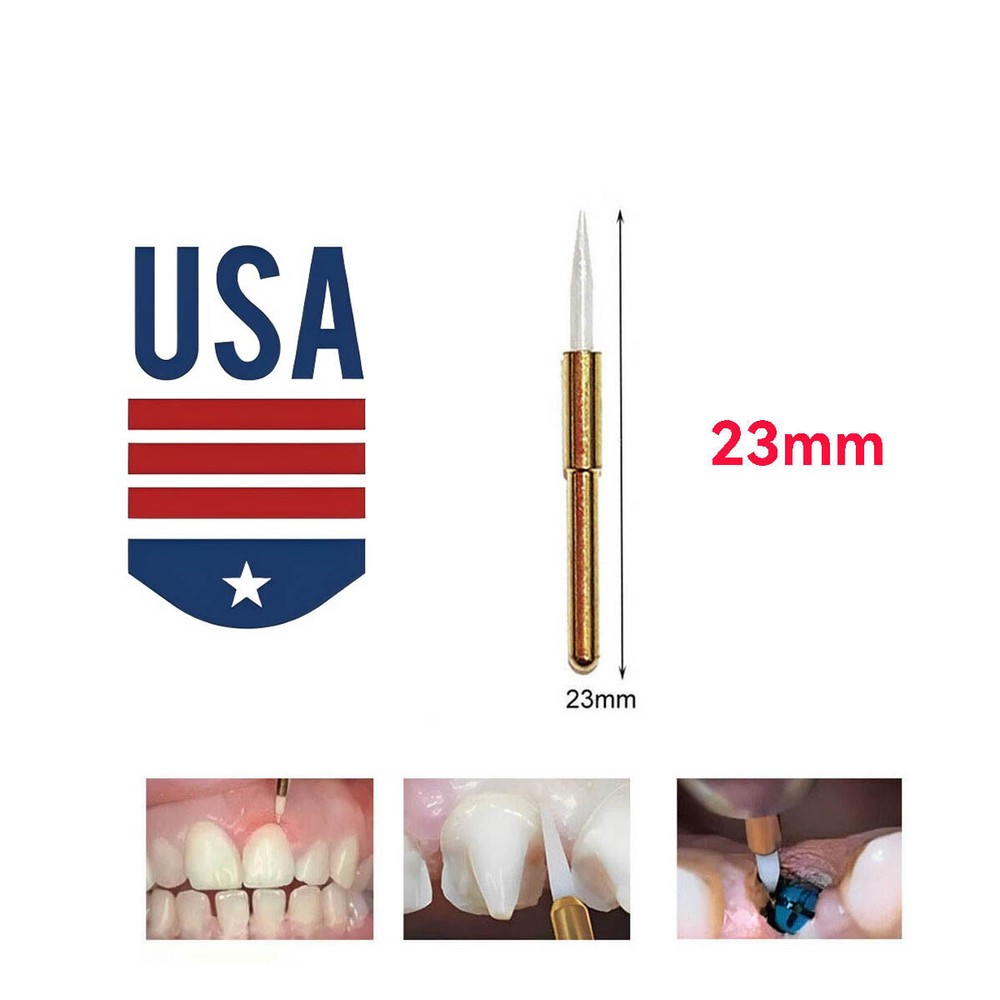 3PCS Dental Soft Tissue Trimmer Surgical Ceramic precise cuts 23mm Bur