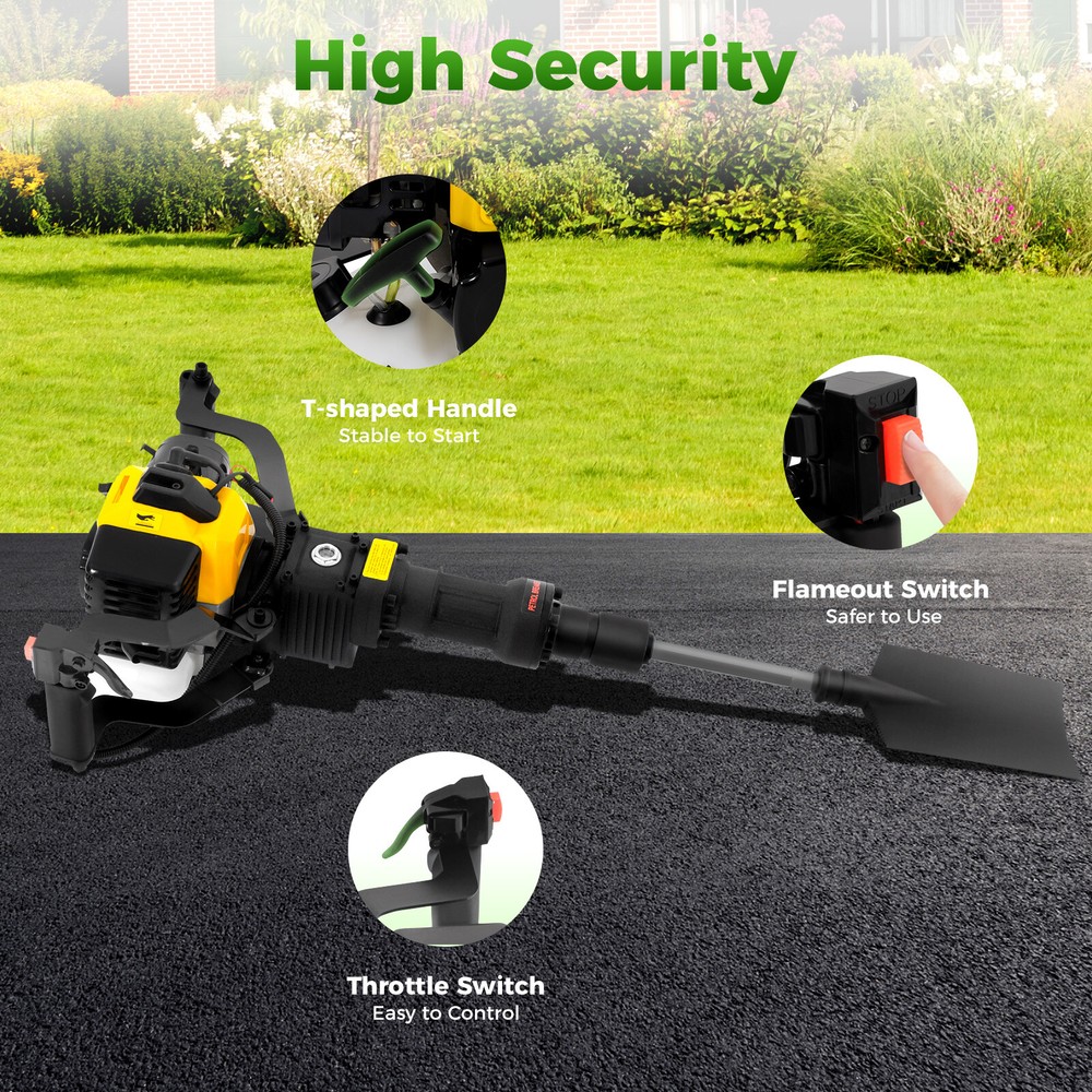 52CC Gas-Powered Excavator Garden Tree Digger Shovel Digging Machine 2 Stroke