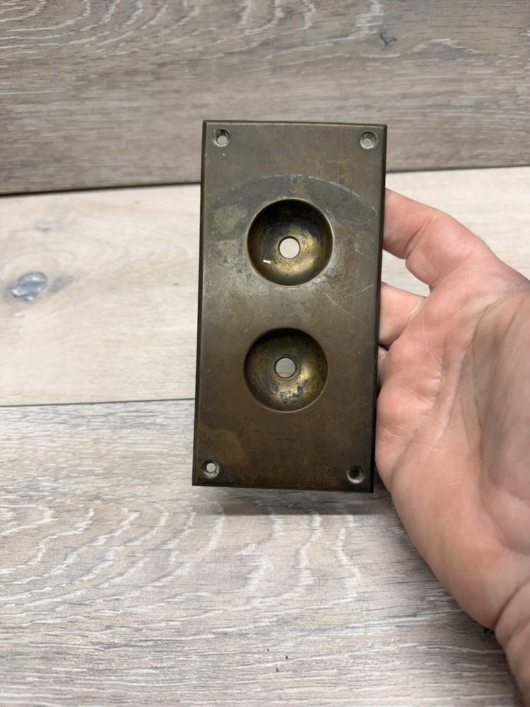 Antique Rotary Switch Plate - Heavy Solid Bronze Cover Light SWITCH PLATE