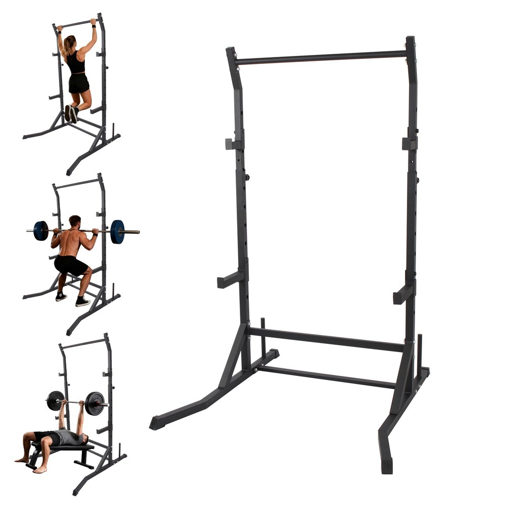 700lbs Power Tower Dip Station & Pull Up Bar Multifunction Squat Rack for Home