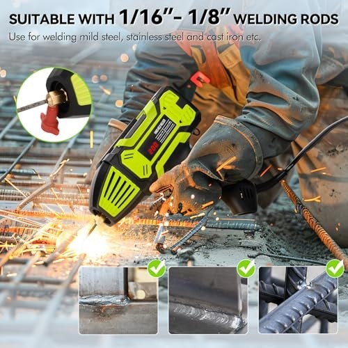 110V Portable Handheld Welding Machine, IGBT Inverter, 6 Variable Current Settin