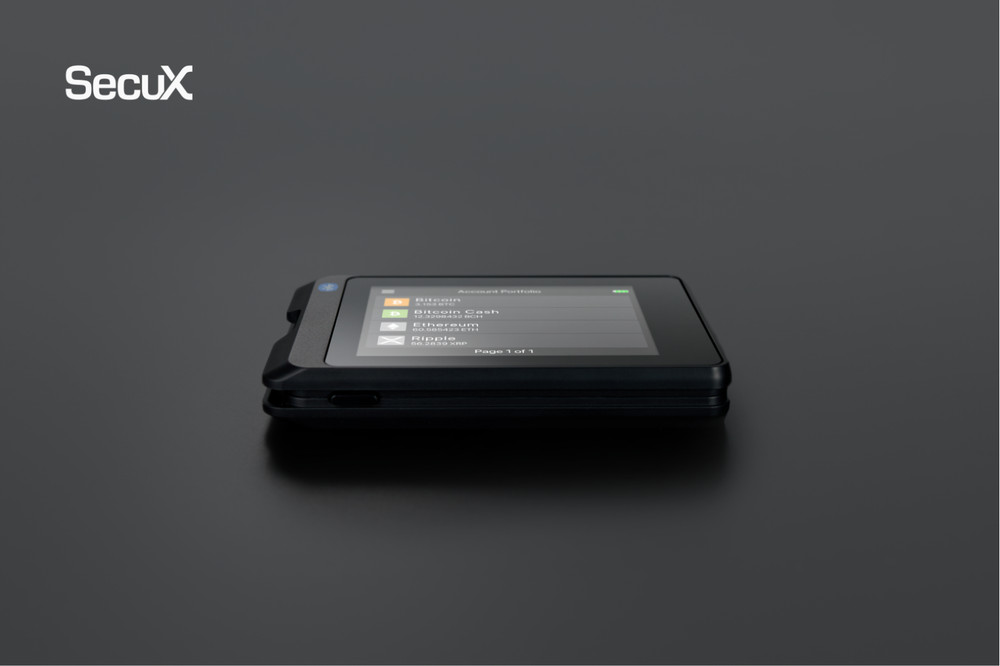 Secux W20 | NEW Crypto Hardware Wallet | USB Port |Bluetooth +Touchscreen