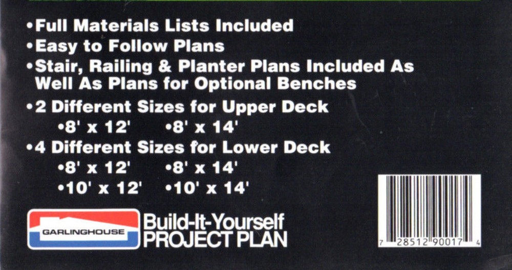 Split-Level Simply Fancy Deck with Planters by Garlinghouse