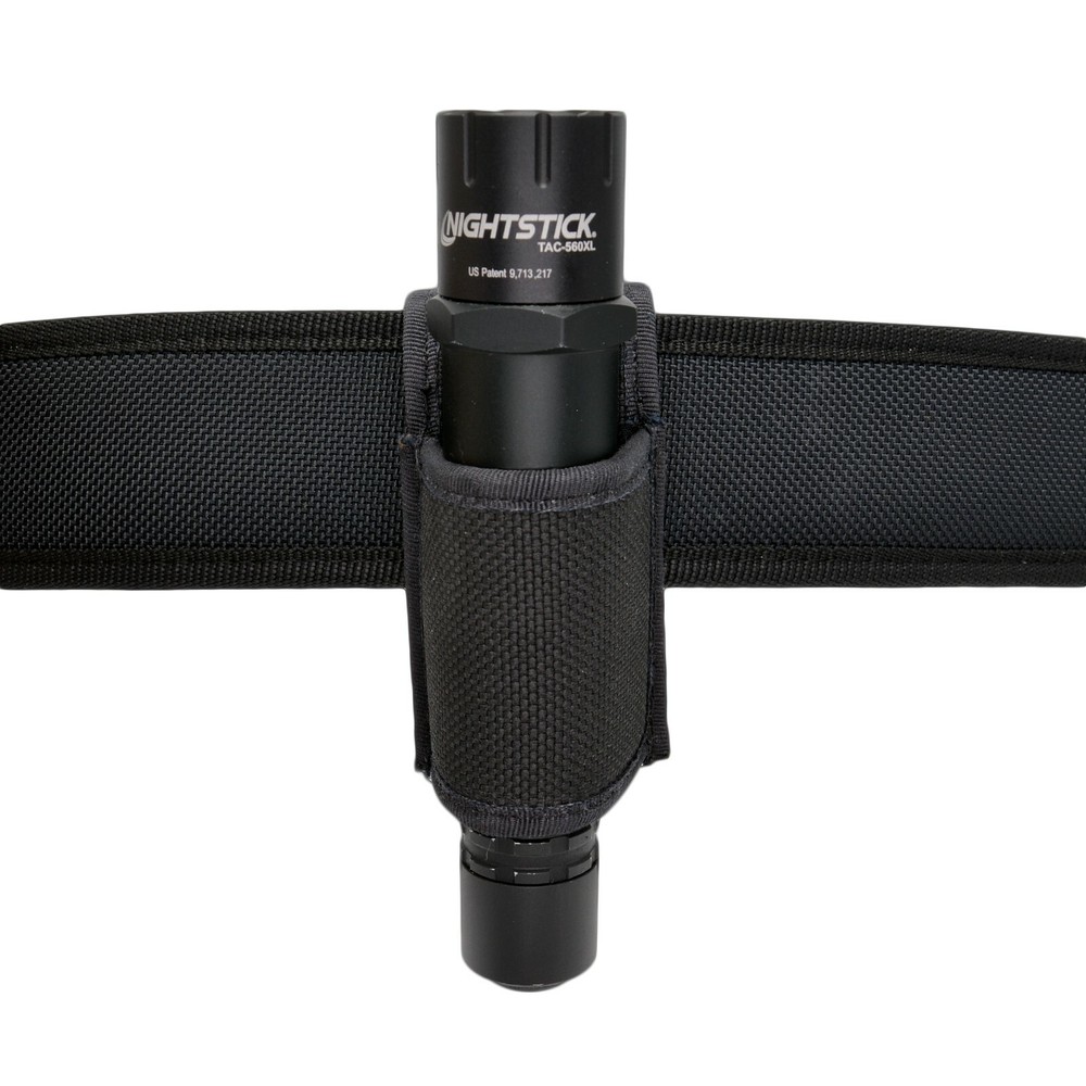 Nightstick Nylon Compact Open Top Bottom Flashlight Holder Holster USB Tactical