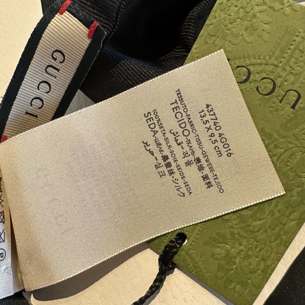 NWT GUCCI BLACK BOW TIE 100% Authentic Men’s