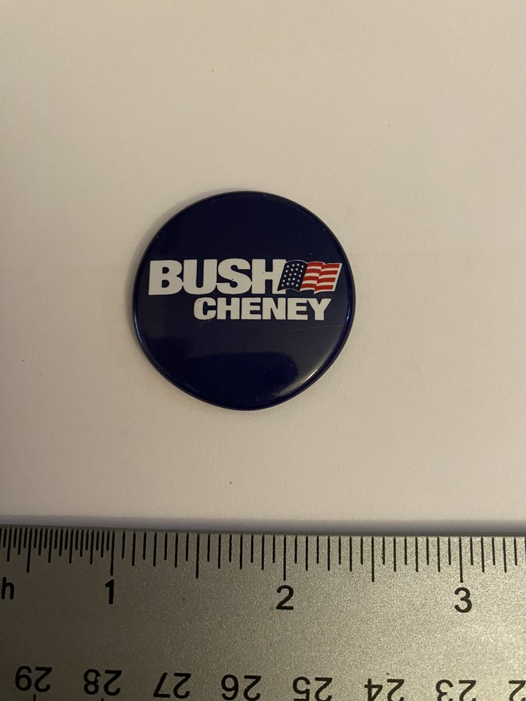 Bush Cheney Pin Back Button P137