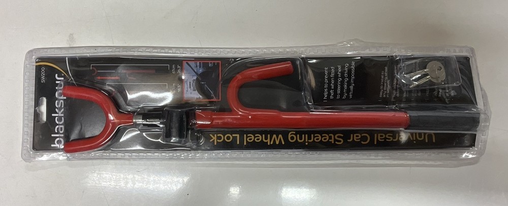 Blackspur universal steering wheel lock