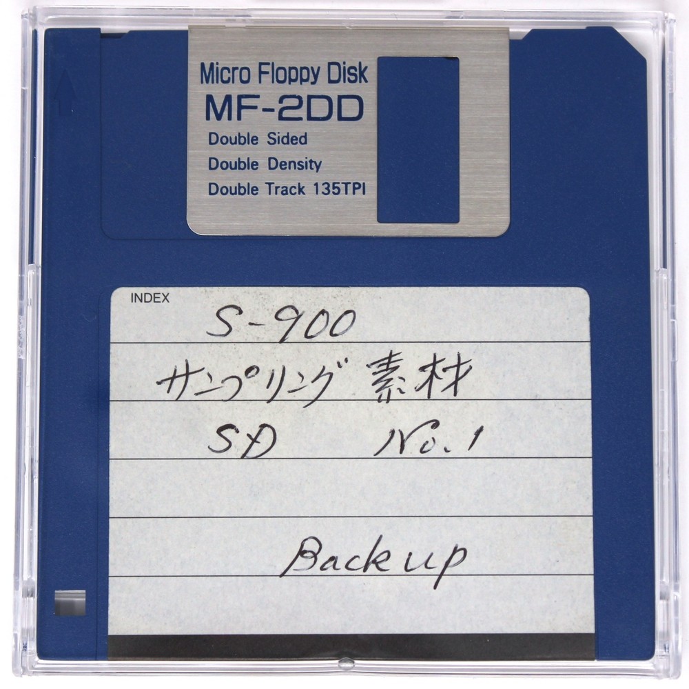 S-900 サンプリング素材 SD No.1 Backup Akai S900 Format Floppy Disk