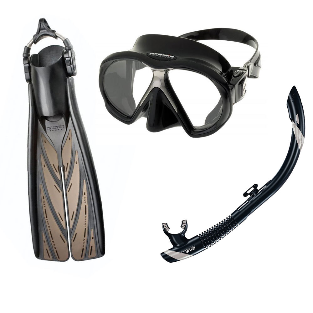 Atomic Aquatics Subframe Mask Split Fins Snorkel Set