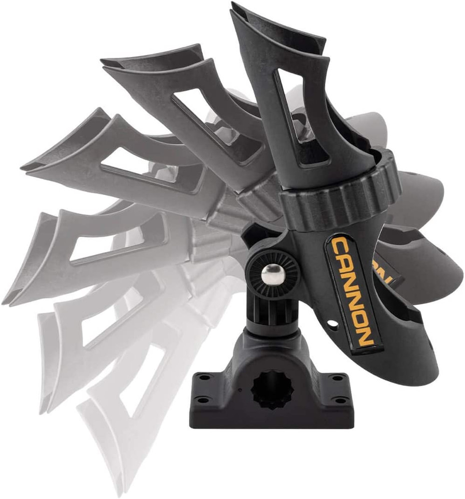 Three-Position Adjustable Rod Holder for Boat Trolling and Downriggers
