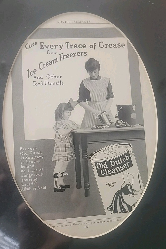 OLD DUTCH CLEANSER Original Magazine Advertisement - Matted - P