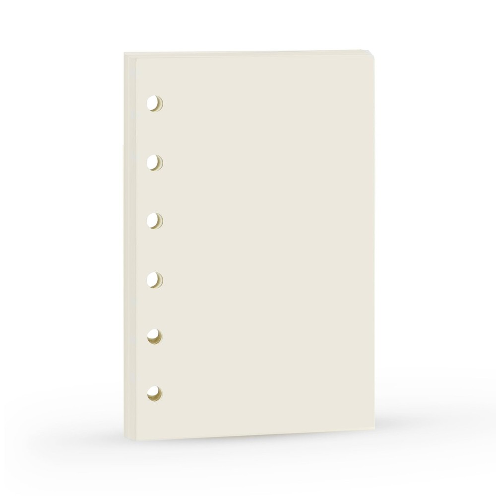 A7 Planner Inserts, Binder Refills for 6 Ring Spiral A7, Plain Blank