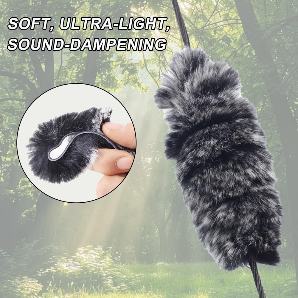 KURUGEILI One Pair Archery Bow String Silencers Silencer