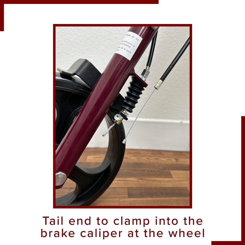 AlveyTech 34" Walker Brake Cable Replacement - for Most Mobility Rollators,...