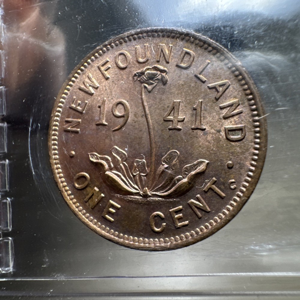 Newfoundland 1941 C 1c CENT ICCS MS63 RED