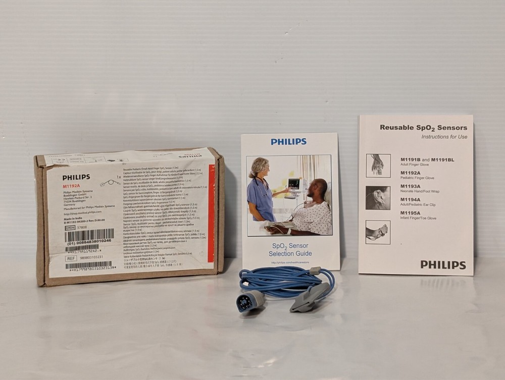 Philips M1192A Pediatric Soft SpO2 Sensor Original w/ Packing