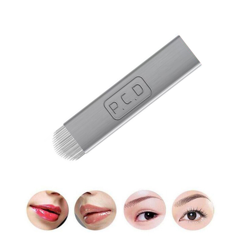 U Shape 19 Needles Microblading Eyebrow Tattoo Permanent Makeup Manual Blades