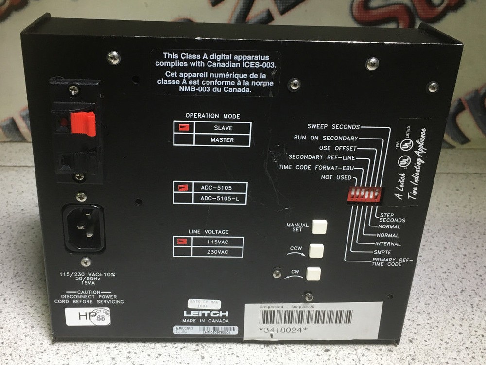 Leitch ADC-5105 5" Desktop-Mount Clock-Slave