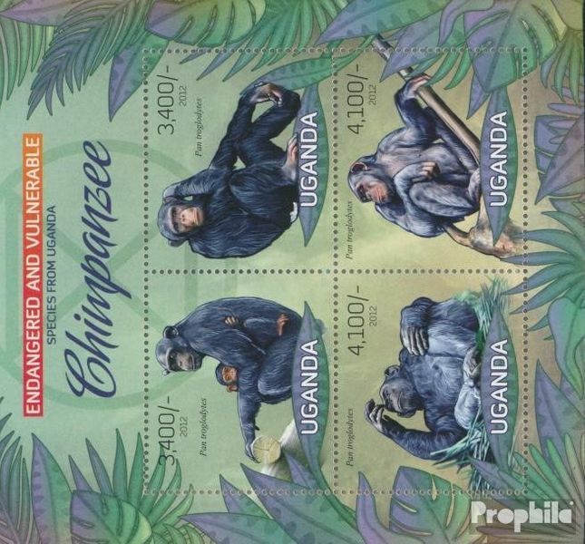 uganda 2995-2998 Sheetlet (complete issue) unmounted mint / never hinged 2012 Fl