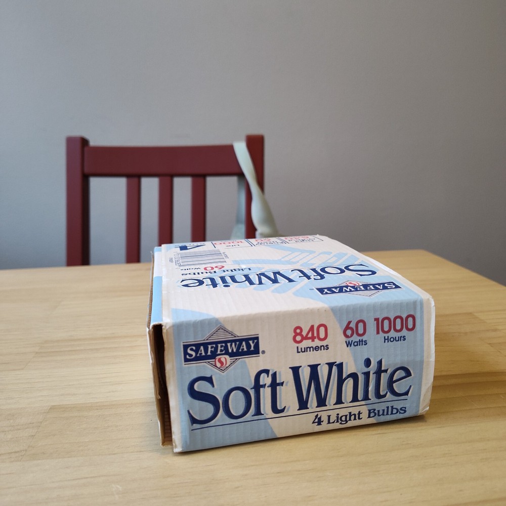 Vintage 90's Safeway Lightbulbs, Unused
