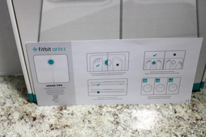 PRE-OWNED EUC Fitbit Aria 2 Wi-fi Smart Scale WHITE FB202