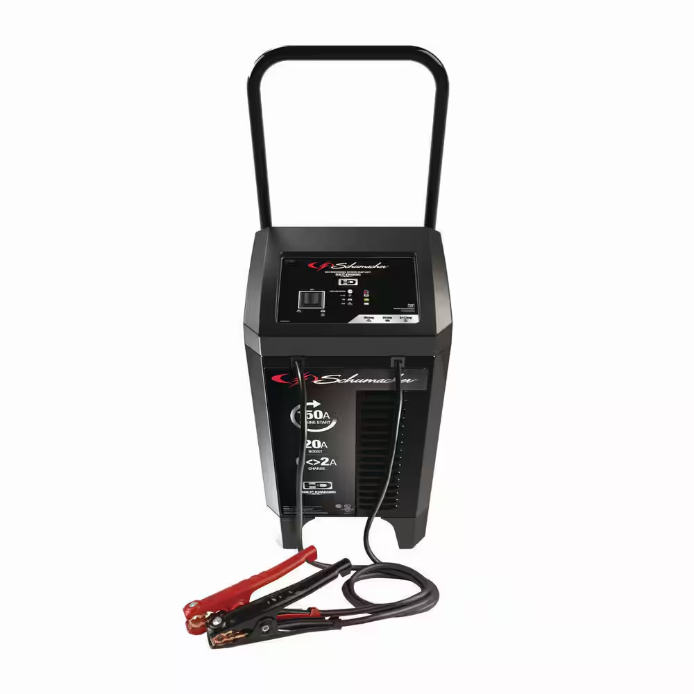 Wheeled Automatic 150A Wheeled Car Battery Charger Engine Starter 12V 20A Boost