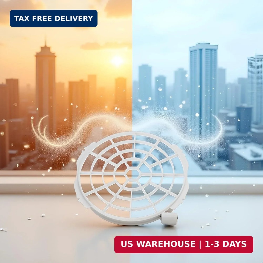 White Window Adaptor Filter Screen Window Exhaust Hose Interface for Portable Ai