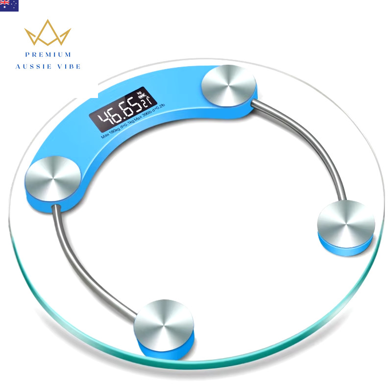 Round Shape Digital Body Weight Scale High-Definition LCD Display Bathroom Scale