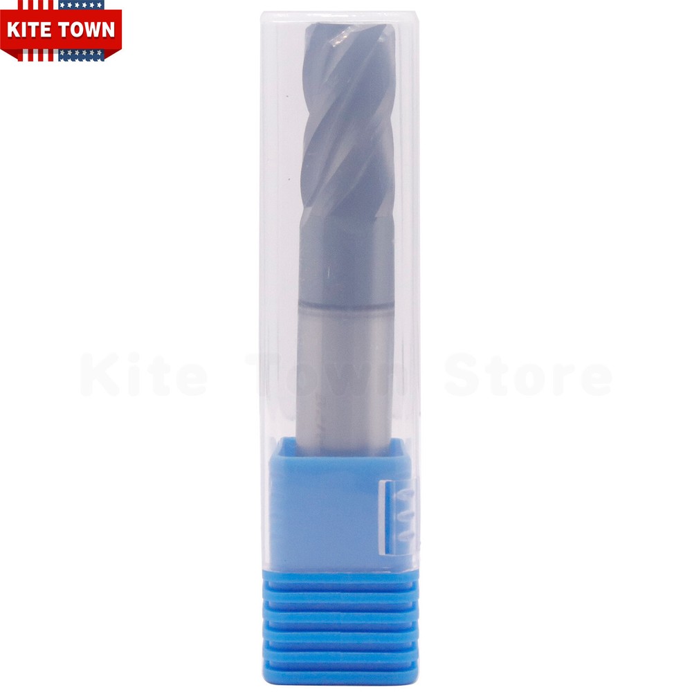 4 Flute 5/8" x 1-1/4" x 3-1/2" Solid Carbide Regular End Mill - AlTiN Coated