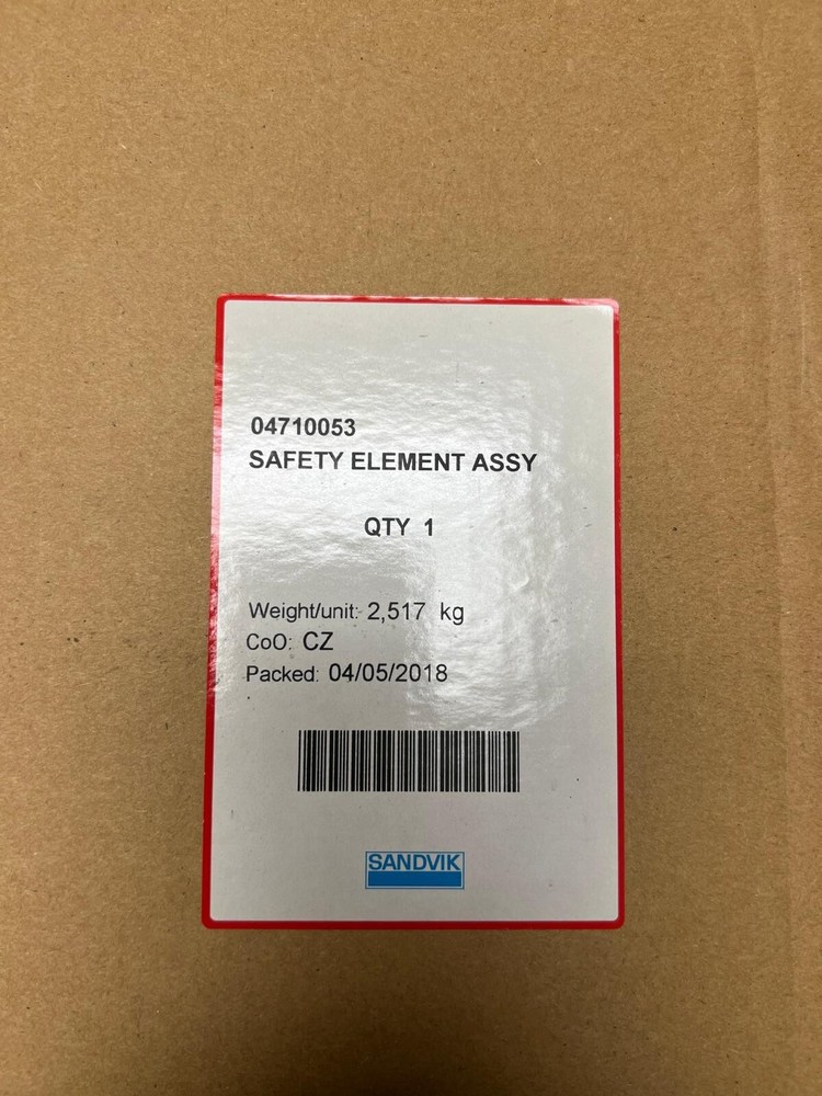 SANDVIK 04710053 SAFETY ELEMENT ASSY