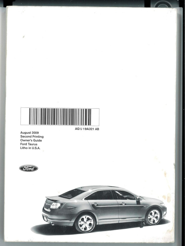 2010 Ford Taurus Owner's Guide