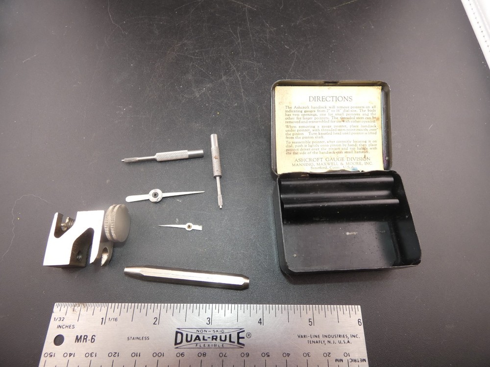 Vintage Ashcroft Pressure Gauge Tool #1850 Hand Jack Set