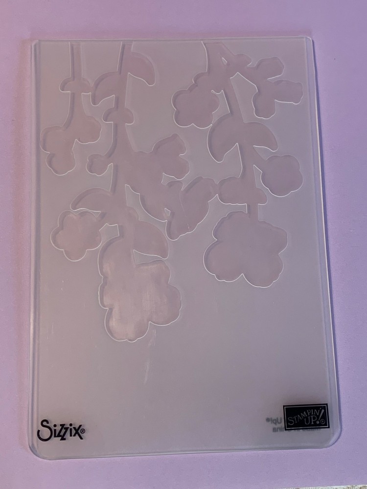 Stampin Up Sizzix Falling Flowers Embossing Folder 4.5x6" Crafting Magic