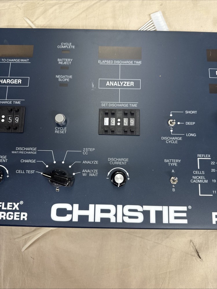 Nice CHRISTIE RF80-K CE REFLEX Battery Charger/Analyzer - Face Only