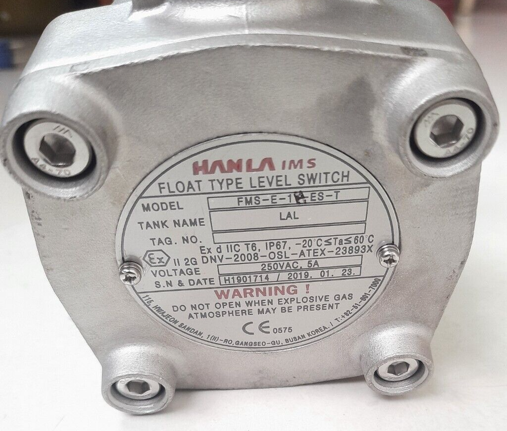 Hanla Horizantal Mounted Float Type Level Switch Model : FMS-E-1H-ES-T