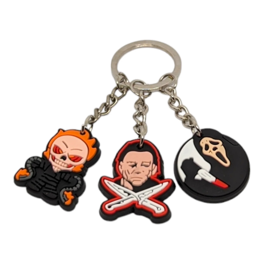 Triple Threat Horror Keychain