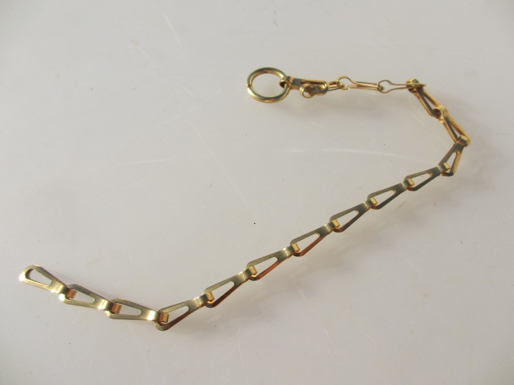 Vintage Brass Lighting Chain Hanger Loop Box Trunk Light Pull Plug Old 26cm 10"