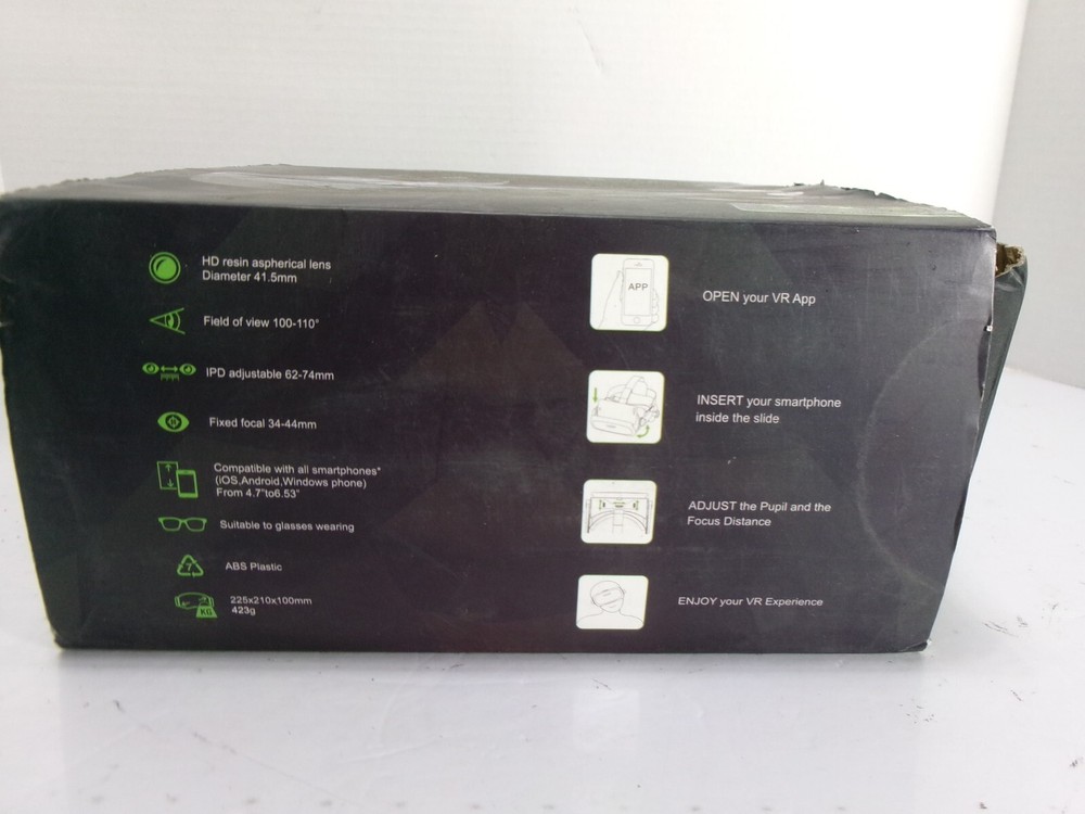 VR SHINECON VR Headset Compatible with Android, Windows Phone, & iPhone - NOB