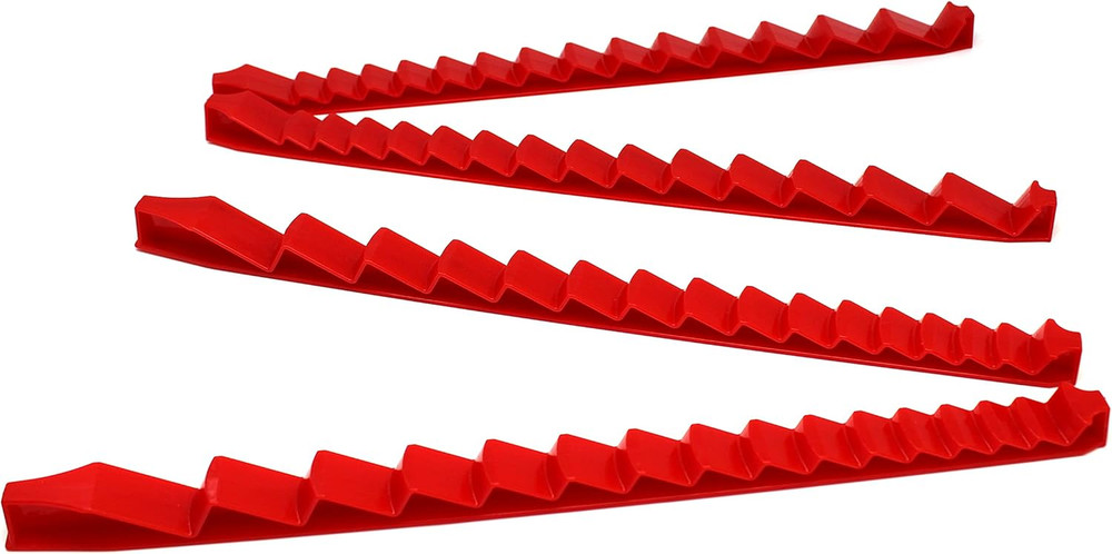 Plastic Low Profile 30 Tool Wrench Organizer Rail 4-Piece Set - Multi-Colors ...