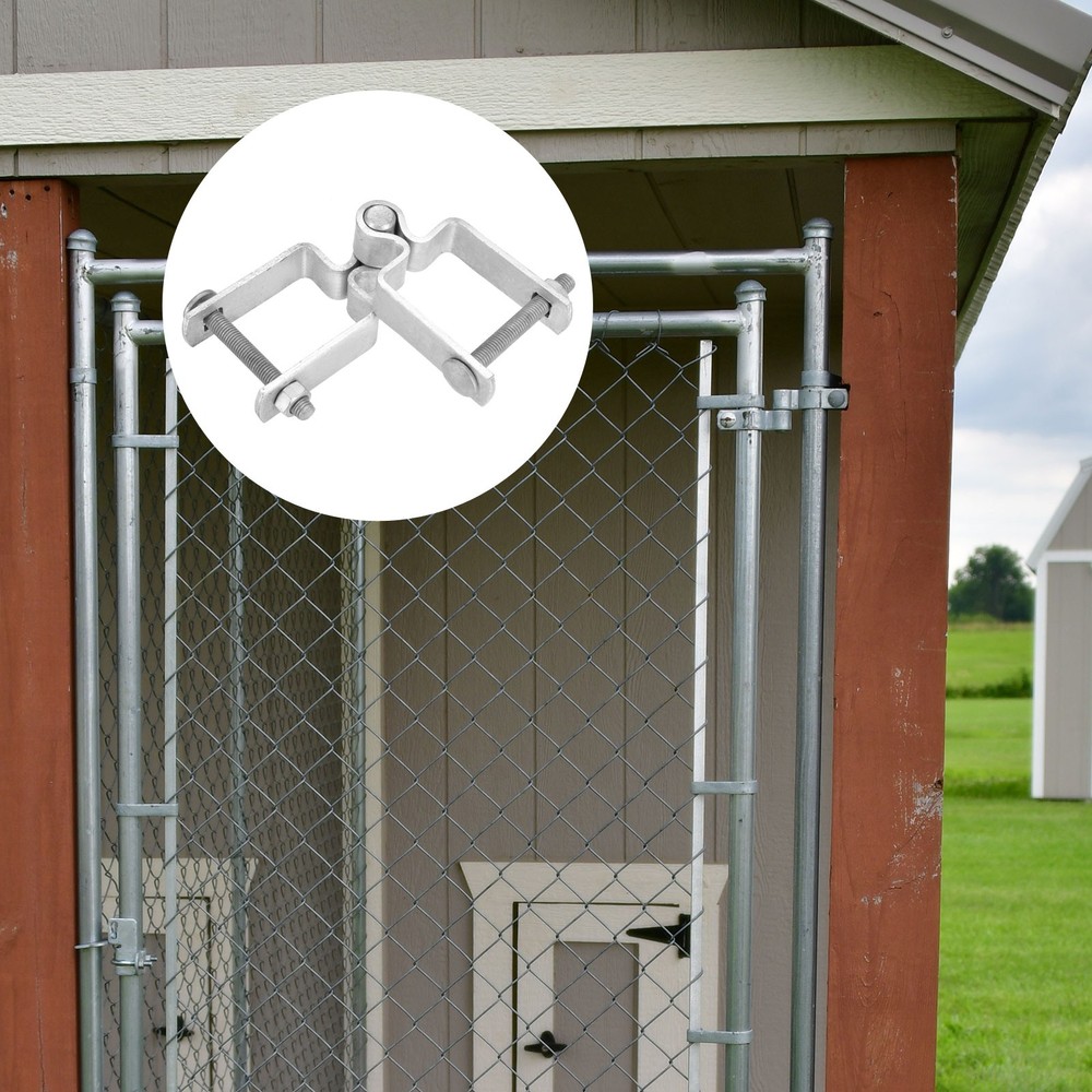 4Pcs 2"x2" Chain Link Fence Gate Post Hinge with Bolt&Nut for Square Pipe