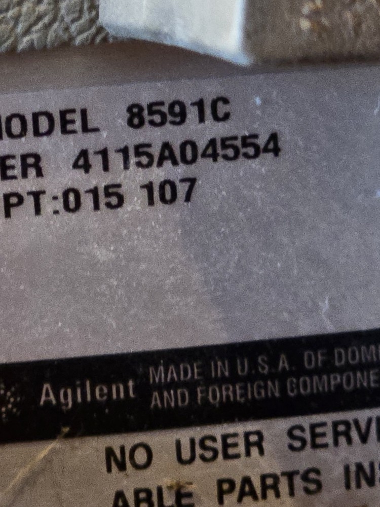 HP Agilent Cable TV Analyzer Model 8591C