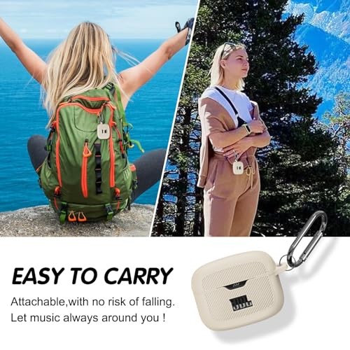 Silicone Case Compatible with JBL Tune Buds,Shock Proof Waterproof White