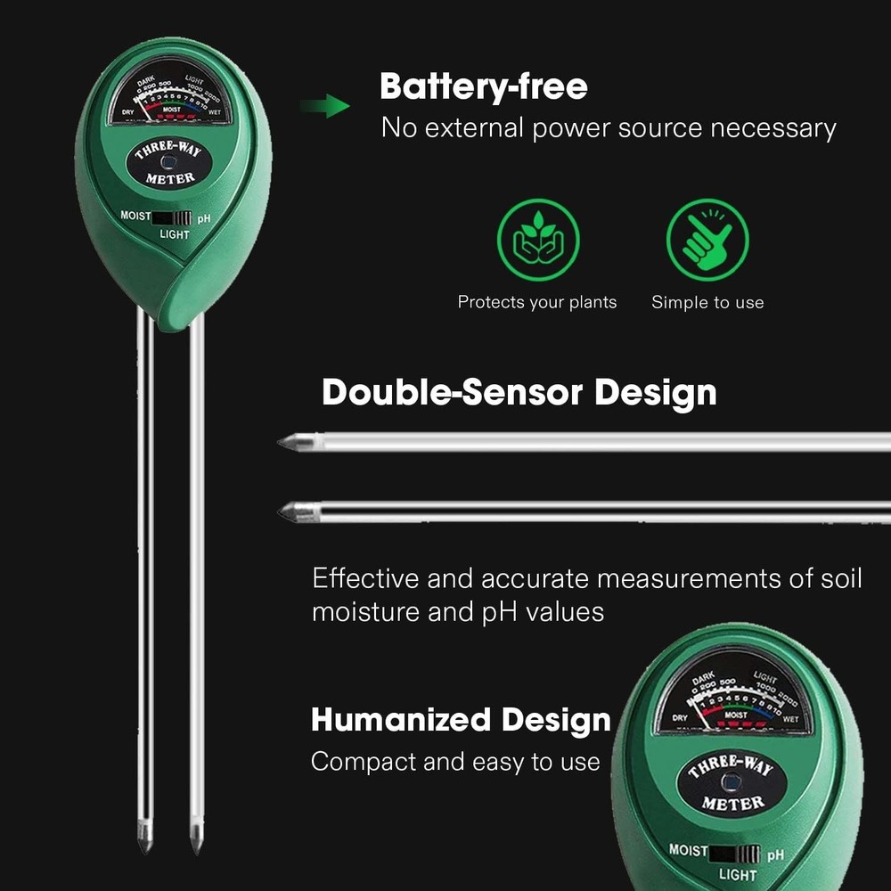 Soil Tester 3-in-1 Green 10