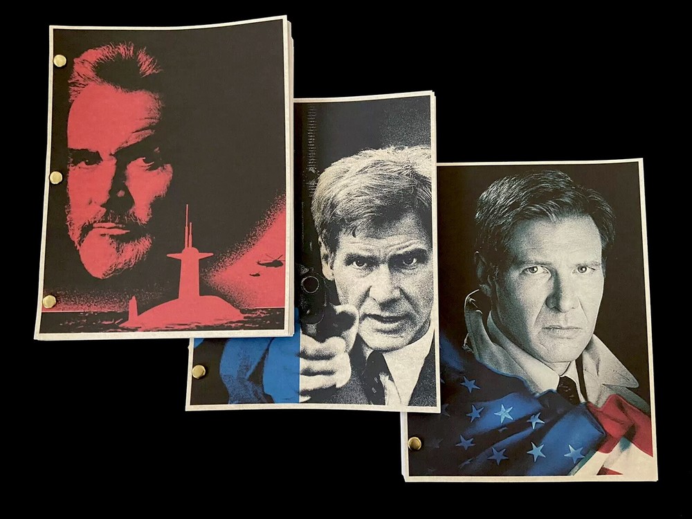 Paramount™ JACK RYAN TRILOGY Film Adaptation TOM CLANCY Movie Script Collection