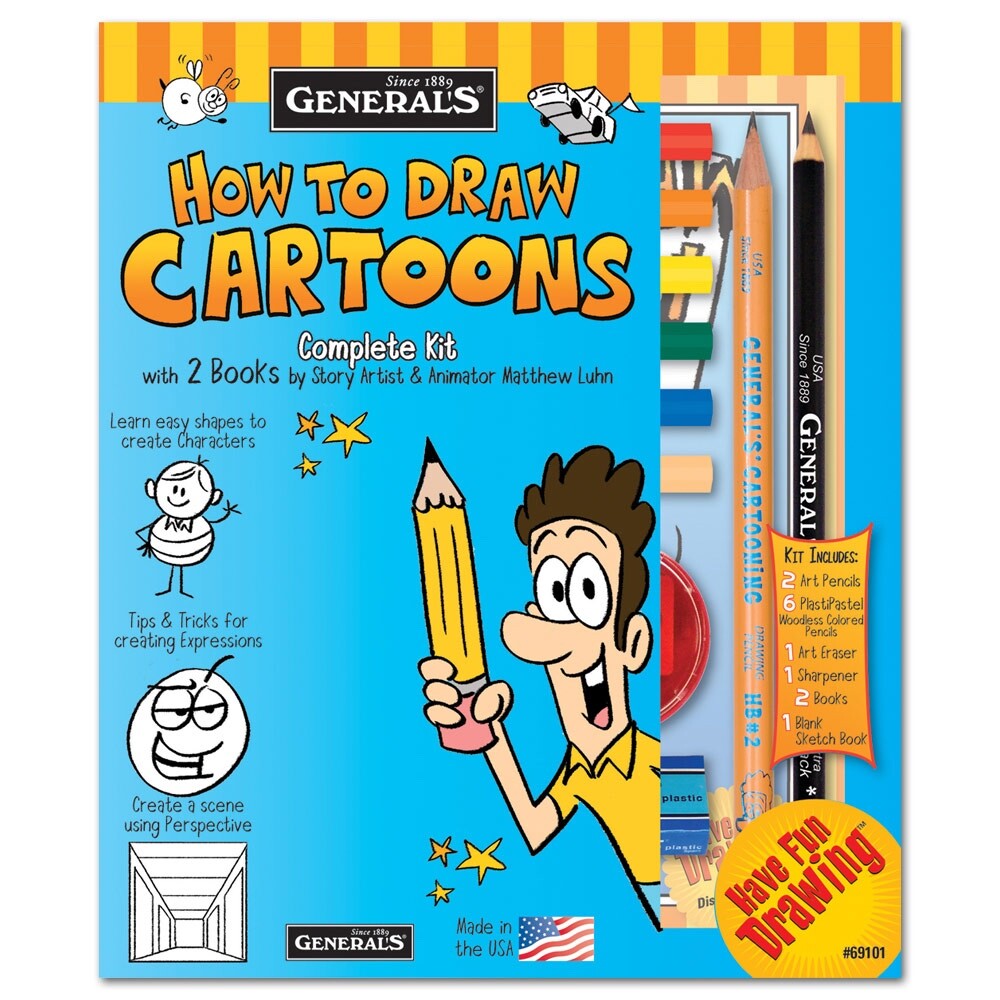 General’s How To Draw Cartoons Complete Kit
