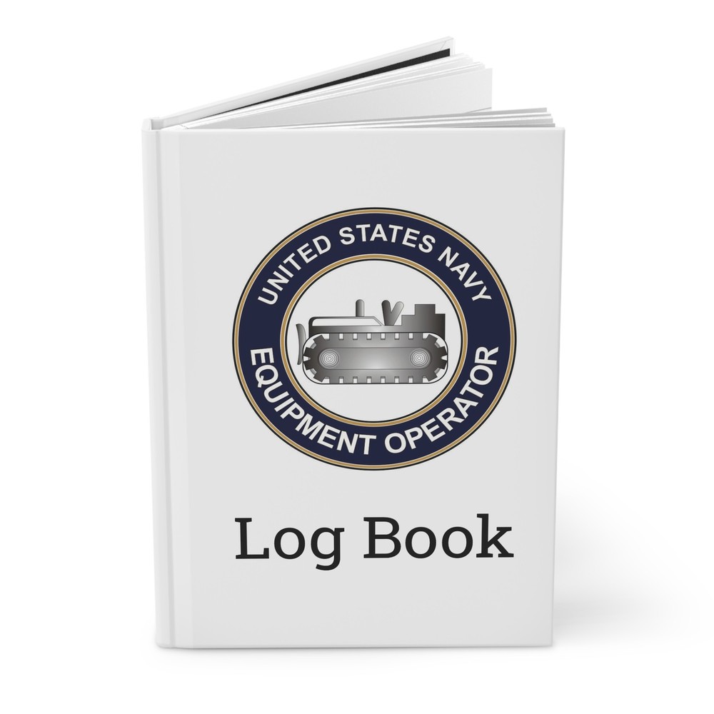 US Navy Equipment Operator Rating Log Book EO Emblem Journal
