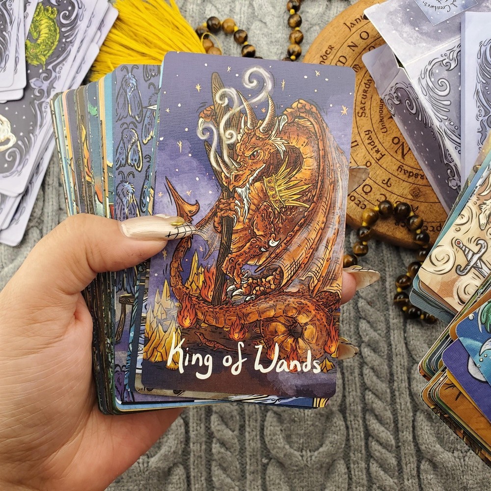 Magical Creatures Tarot by WilderHeartsStudio 78 Card Tarot Deck USED