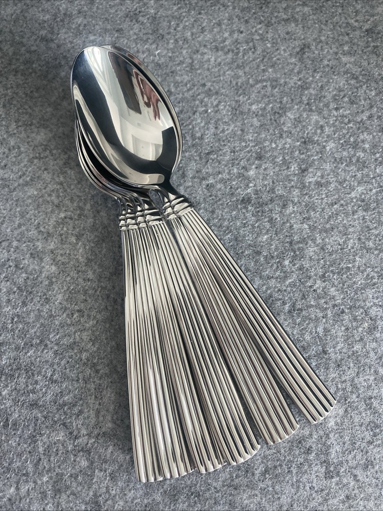 6 REED & BARTON CRESCENDO II Dinner Spoon Stainless 18/10 Flatware