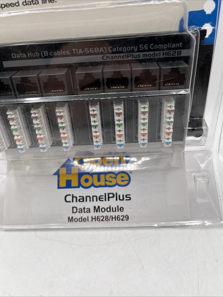 New Open House Telecom Data Termination Hub Module H628 ChannelPlus CAT-5 Netw.